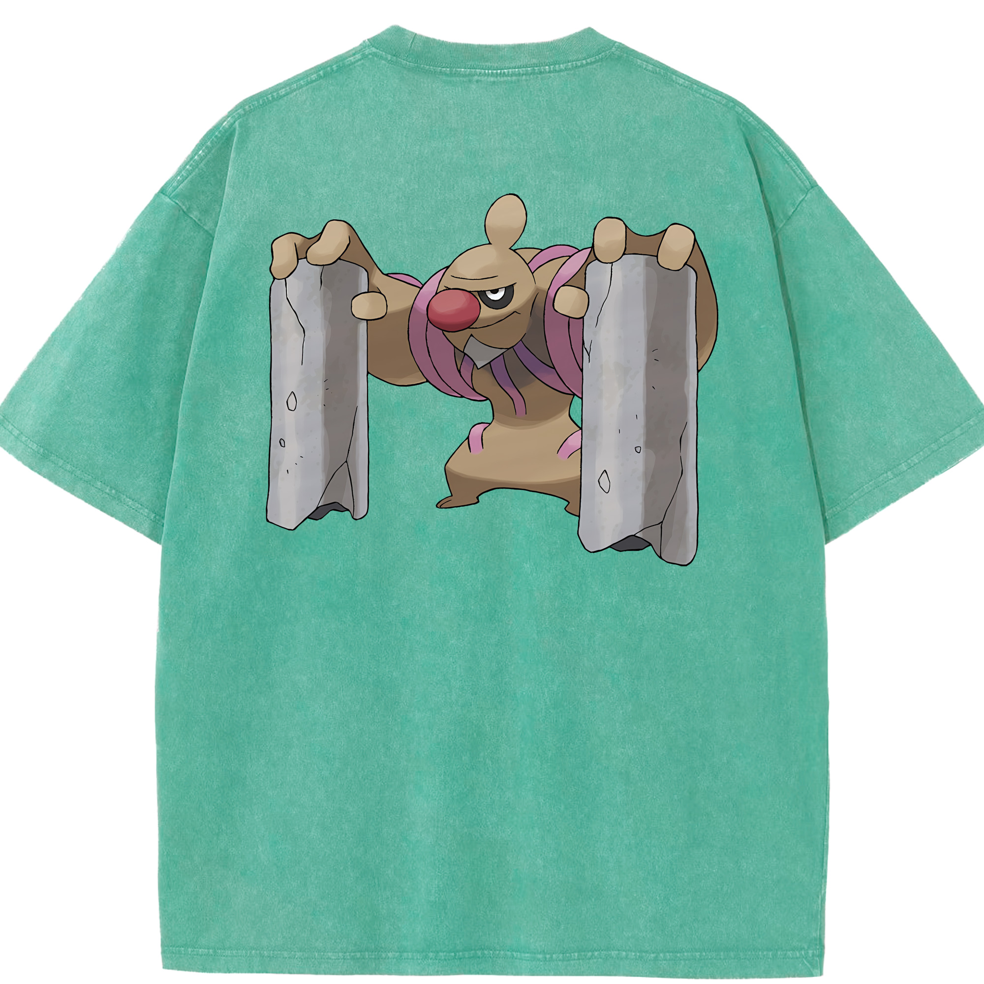 （画像用） ポケットモンスター Pokémon 綿100% ヴィンテージ風 半袖Tシャツ（背面プリント）